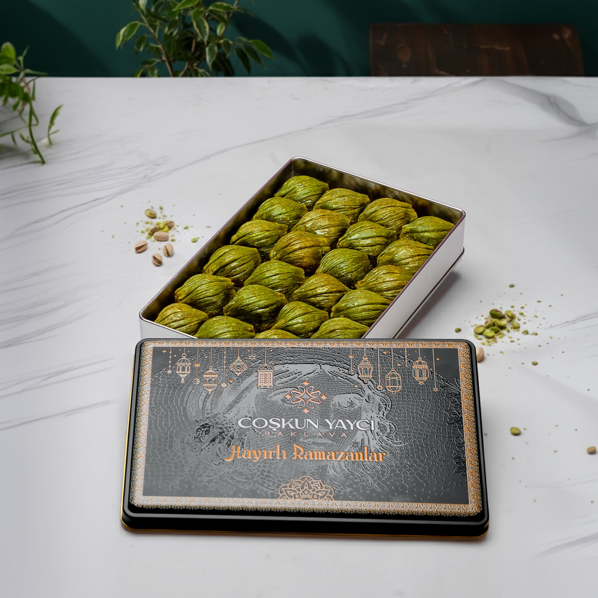 Metal Kutu Midye Baklava